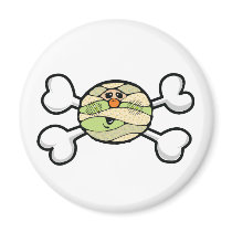 baby mummy Skull and Crossbones Fridge Magnet