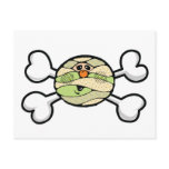 baby mummy Skull and Crossbones Post Card