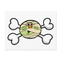 baby mummy Skull and Crossbones Post Card