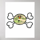 baby mummy Skull and Crossbones Poster