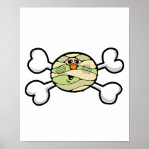 baby mummy Skull and Crossbones Poster