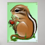 Baby Munk and LadyBug poster posters