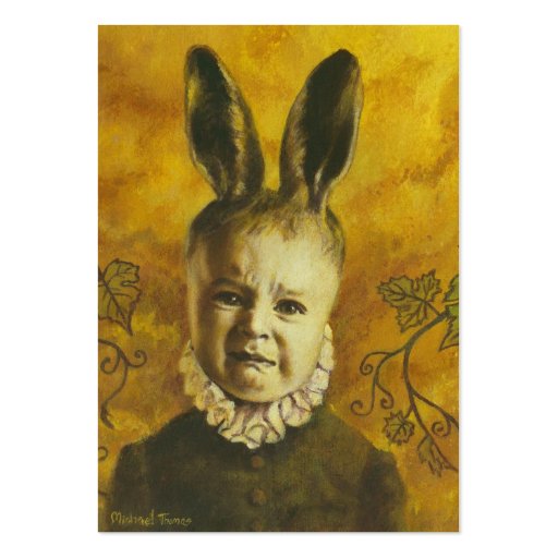 Baby Mutant Bunny ACEO Artist Trading Card Business Card Templates (front side)