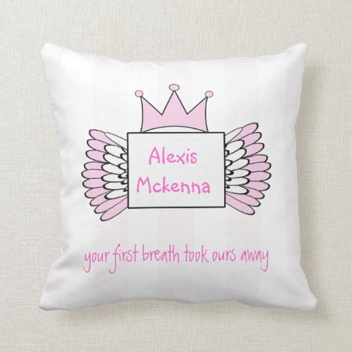 Baby Name Quote Pillow Zazzle