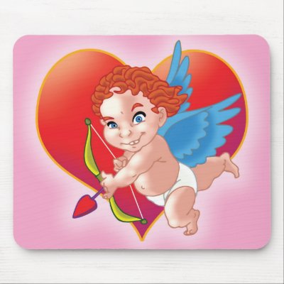 BABY NAUTY CUPID MOUSEPAD by nassosvakalis