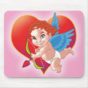 BABY NAUTY CUPID MOUSEPAD by nassosvakalis BABY NAUTY CUPID MOUSEPAD