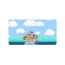 Baby Noahs Ark Hersheys Miniature Candy bar wrap Address Label