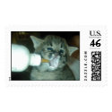Baby Oliver with Milk on Face postage