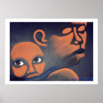 Baby On Back Poster