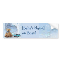 Baby on Board (customizable) Bumper Sticker