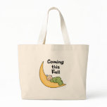 Baby on Moon Fall Tote Bags