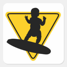 Baby on (Surf) Board Stickers