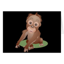 Baby Orangutan Greeting Card