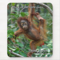 Baby Orangutan Mouse Pad mousepads by sailbillabong Baby Orangutan Mouse Pad mousepads