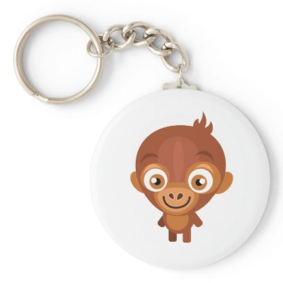 Baby Orangutan - My Conservation Park Key Chain by MyConservationPark