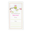 Baby Owl Bookplate label