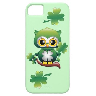 Baby Owl St Patrick Cartoon iPhone 5 Case