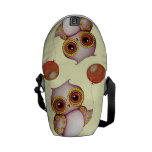 Baby Owl with Balloon Mini Messenger Bag