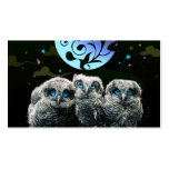 Baby Owls Under The Moonlight business cards