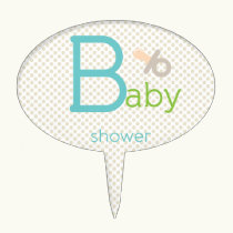 Baby {pacifier} Shower Cake Topper cake picks