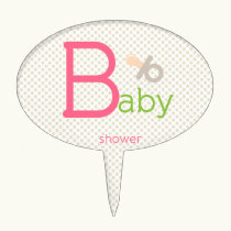 Baby {pacifier} Shower Cake Topper cake picks