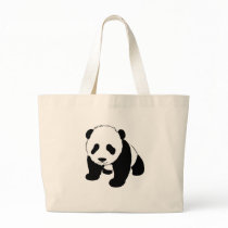 Baby Panda Canvas Bags