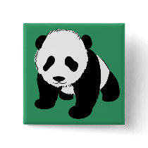 Baby Panda Pinback Button