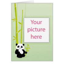Baby panda card cards