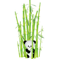 Baby Panda in Bamboo Forest card