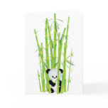 Baby Panda in Bamboo Forest Greeting Cards