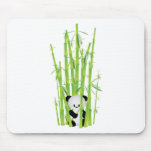 Baby Panda in Bamboo Forest Mouse Mats