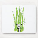 Baby Panda in Bamboo Forest mousepads