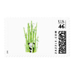 Baby Panda in Bamboo Forest Postage