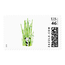 Baby Panda in Bamboo Forest Postage