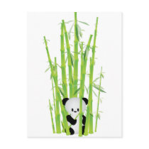Baby Panda in Bamboo Forest Postcard