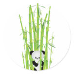 Baby Panda in Bamboo Forest Stickers