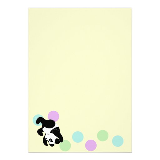 Baby Panda Mania Custom Announcements