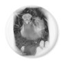 Baby peacock chick standing in a hand refrigerator magnets