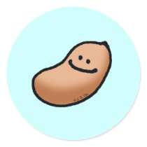 Baby peanut round sticker