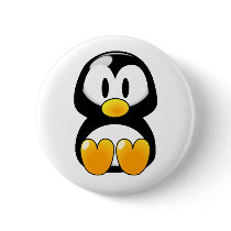 Baby Penguin Button