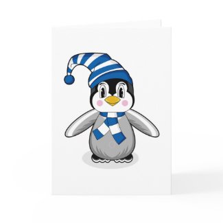 Baby Penguin Christmas Card card