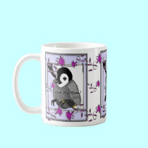 Baby Penguin & Flowers Mug mugs
