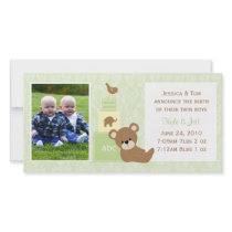 Baby Photo Announcement Personalized Photo Card