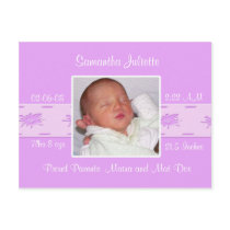 Baby Photo Birth Announcements 1 -... - Customized postcards