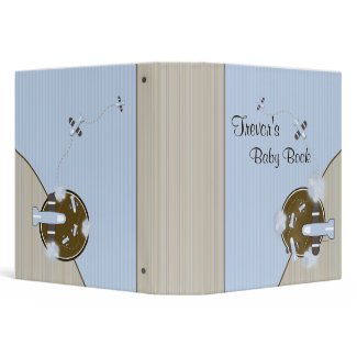 Baby Photo Book with Airplanes binder