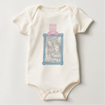 Baby  - Photo Frame & Hippo - Customizable t-shirts
