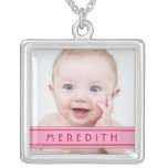 Baby Photo Template with Name Plate Necklace