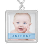 Baby Photo Template with Name Plate Necklace