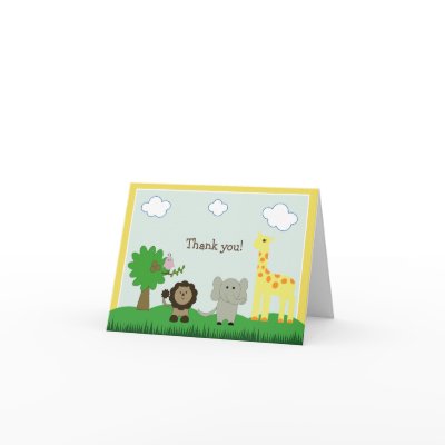 Baby Photo Zoo Animal Thank
