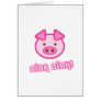 Baby Pig Cartoon Card